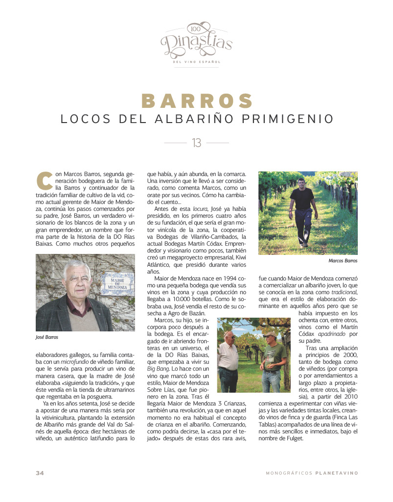 100 DINASTIAS DEL VINO ESPAÑOL